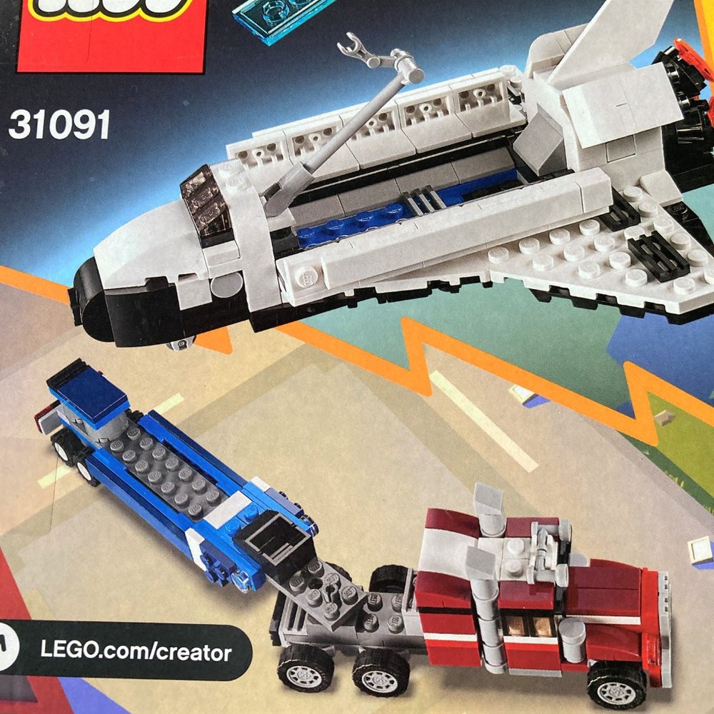 LEGO NWT Creator 3 in1  Shuttle Truck & Trailer Jeep 31091 341 pieces Shuttle - Picture 2 of 5